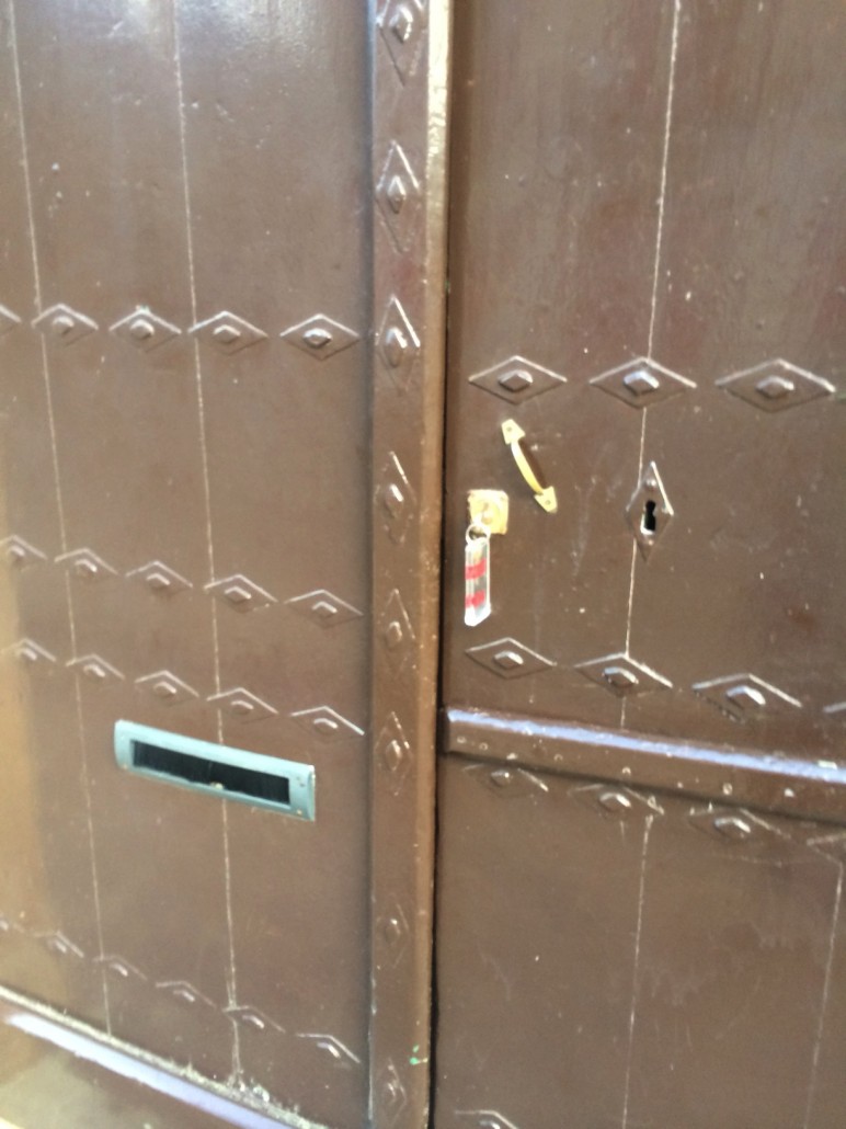 Tror ikke der var nøgle til denne dør da den var ny.