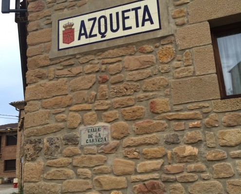 I Azqueta var der kun en vandhane